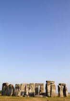 England, Wiltshire, Stonehenge, Prehistoric ring of standing stones.