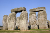 England, Wiltshire, Stonehenge, Prehistoric ring of standing stones.