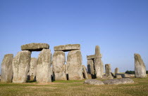 England, Wiltshire, Stonehenge, Prehistoric ring of standing stones.