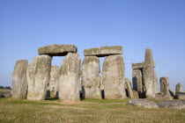 England, Wiltshire, Stonehenge, Prehistoric ring of standing stones.