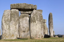 England, Wiltshire, Stonehenge, Prehistoric ring of standing stones.