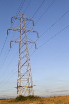 Energy, Power, Electricty, Pylons in the Hampshire countryside, England.