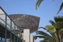 Spain, Catalonia, Barcelona, The Piex d'Or sculpture by Frank Gehry.