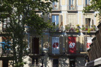 Spain, Catalonia, Barcelona, La Rambla, Exterior of the Erotic Museum.