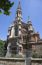 Spain, Catalonia, Barcelona, Eixample, Church of Sant Francesc de Sales on Passeig St Joan, a former convent chapel.