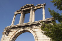 Greece, Attica, Athens, Hadrians Arch.