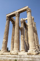 Greece, Attica, Athens, Temple of Olympian Zeus.