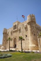 Egypt, Alexandria, Citadel of Qaitbay, also known as Fort of Qaitbay.
