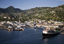 Saint Vincent and the Grenadines, Saint Vincent, Kingston, View over the port.