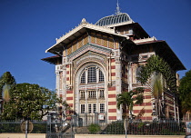 Martinique, Fort-de-France, Bibliotheque Schoelcher exterior.