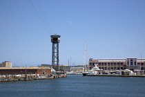 Spain, Catalonia, Barcelona, View across Port de la Pau in the harbour.
