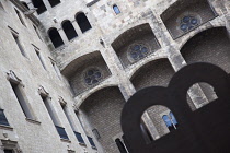 Spain, Catalonia, Barcelona, Placa del Rei housing the MUHBA history museum.