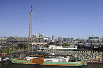 England, London, View from Downings Roads Moorings across the River Thames.