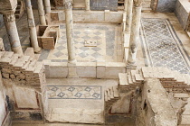 Turkey, Anatolia, Ephesus, A large room within one of the terrace houses.