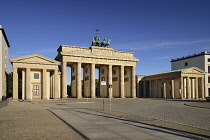 Germany, Berlin, Brandenburg Gate from the east side.