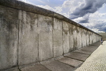 Germany, Berlin, Gedenkstatte Berliner Mauer also known as the Berlin Wall Memorial Exhibition at Bernauer Strasse, the memorial contains the last piece of Berlin Wall that has the preserved grounds o...