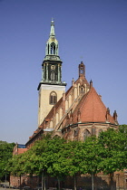 Germany, Berlin, Marienkirche, St Marys Church dating from the 13th Century.