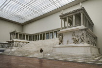 Germany, Berlin, Pergamon Museum, The Pergamon Altar from Asia Minor which dates  from 165 BC.
