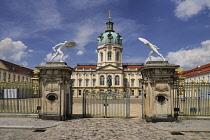 Germany, Berlin, Charlottenburg Palace, the entrance gate of the Altes Schloss also known as Nering Eosander Building.