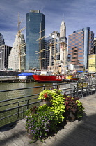 USA, New York, Manhattan, South Street Seaport, general view.