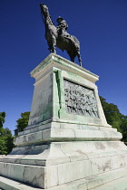 USA, Washington DC, Capitol Hill, Ulysses S. Grant Memorial, Statue of the general mounted on horseback.