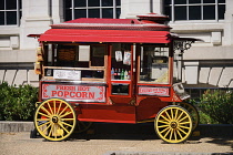 USA, Washington DC, National Mall, Popcorn cart.
