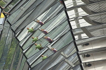 Germany, Berlin, Mitte, Reichstag building with glass dome deisgned by Norman Foster.
