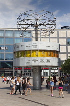 Germany, Berlin, Mitte, Alexanderplatz, the World Clock.