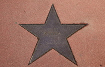 Germany, Berlin, Mitte, Potsdamer Platz, Klaus Kinski Star in the Boulevard der Stars.