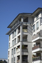 Germany, Berlin, Mitte, typical new apartment blocks.