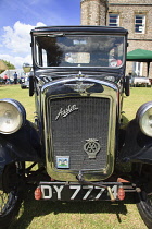 Transport, Cars, Old, Classic car show, Raditor grill of Austin Seven with crank start handle.