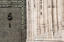 Spain, Castilla La Mancha, Toldeo, Cathedral Gate.