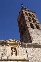 Spain, Castille-Leon, Segovia, Church tower of San Andres, Igelsia de San Andres.