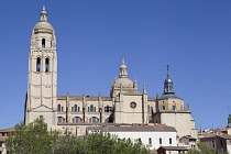 Spain, Castille-Leon, Segovia, The Cathedral.