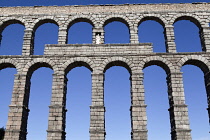 Spain, Castille-Leon, Segovia, Roman Aqueduct.