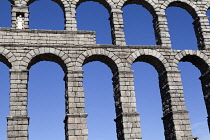 Spain, Castille-Leon, Segovia, Roman Aqueduct.