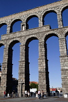 Spain, Castille-Leon, Segovia, Roman Aqueduct.