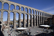 Spain, Castille-Leon, Segovia, Roman Aqueduct.