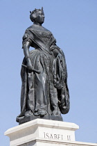 Spain, Madrid, Statue of Isabel II.