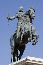 Spain, Madrid, Statue of Philip IV of Spain by Pietro Tacca.