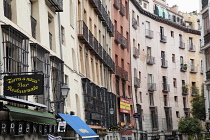 Spain, Madrid, Apartments in the Plaza Mayor district.