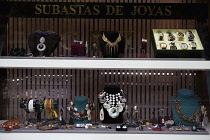 Spain, Madrid, Boutique shop front on Calle de Alcala.