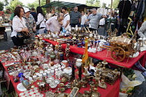 Spain, Madrid, El Rastro Flea market.