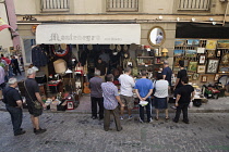 Spain, Madrid, El Rastro Flea market.