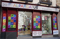 Spain, Madrid, Shoe shop.