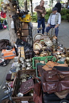 Spain, Madrid, El Rastro Flea market.