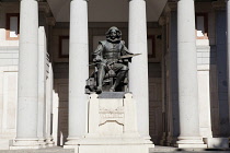 Spain, Madrid, Statue of Valazquez outside the Prado Museum.