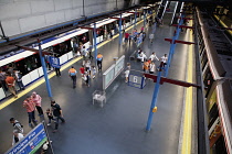 Spain, Madrid, Principe Pio Metro Station.