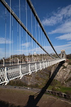 England, Bristol, Clifton Suspension Bridge.