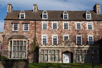 England, Bristol, Cathedral houses on College Square.